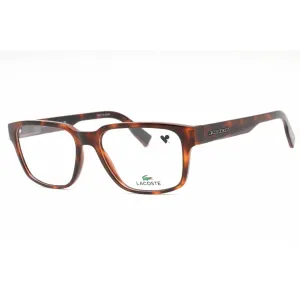 Lacoste Men's Eyeglasses - Havana Plastic Rectangular Shape Full Rim Frame | L2927 214