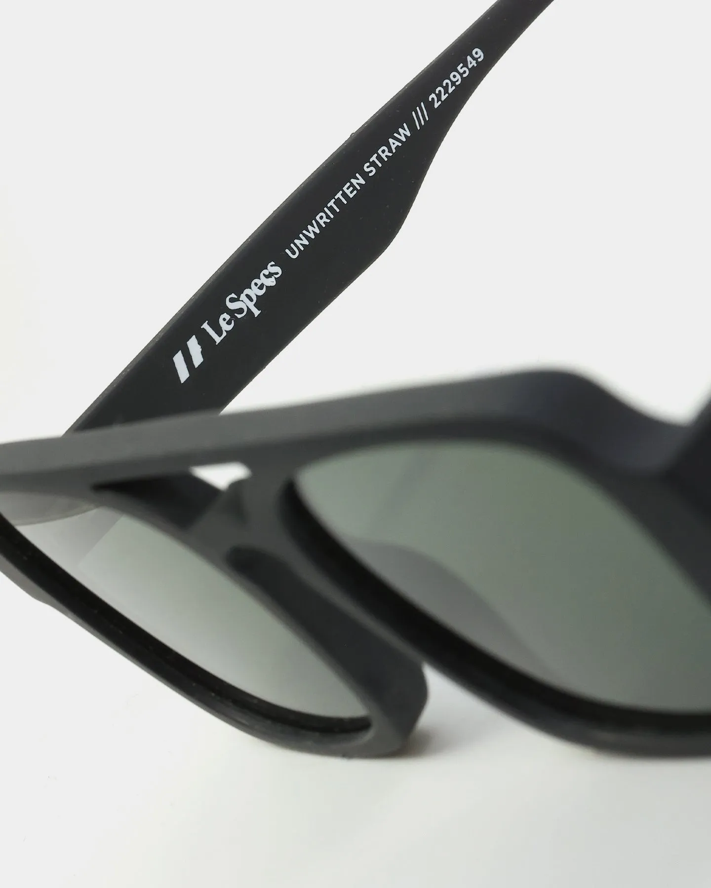 Le Specs Unwritten Straw Sunglasses Black