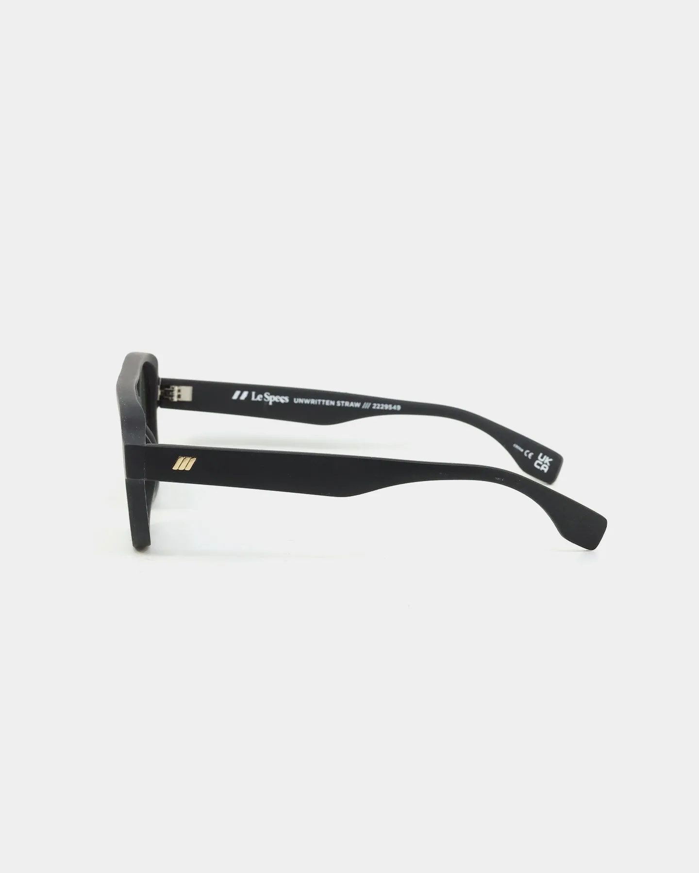 Le Specs Unwritten Straw Sunglasses Black
