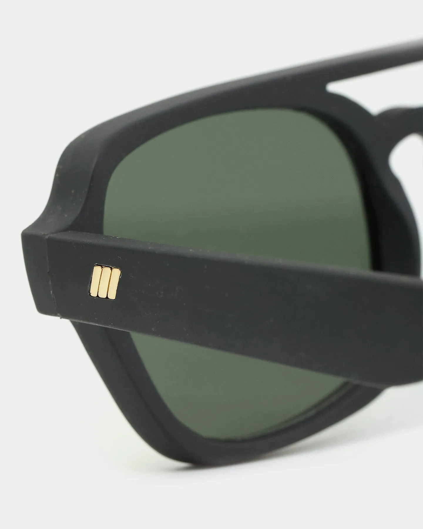 Le Specs Unwritten Straw Sunglasses Black