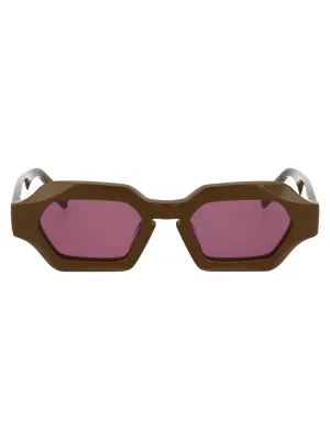McQ Alexander McQueen Geometric Frame Sunglasses