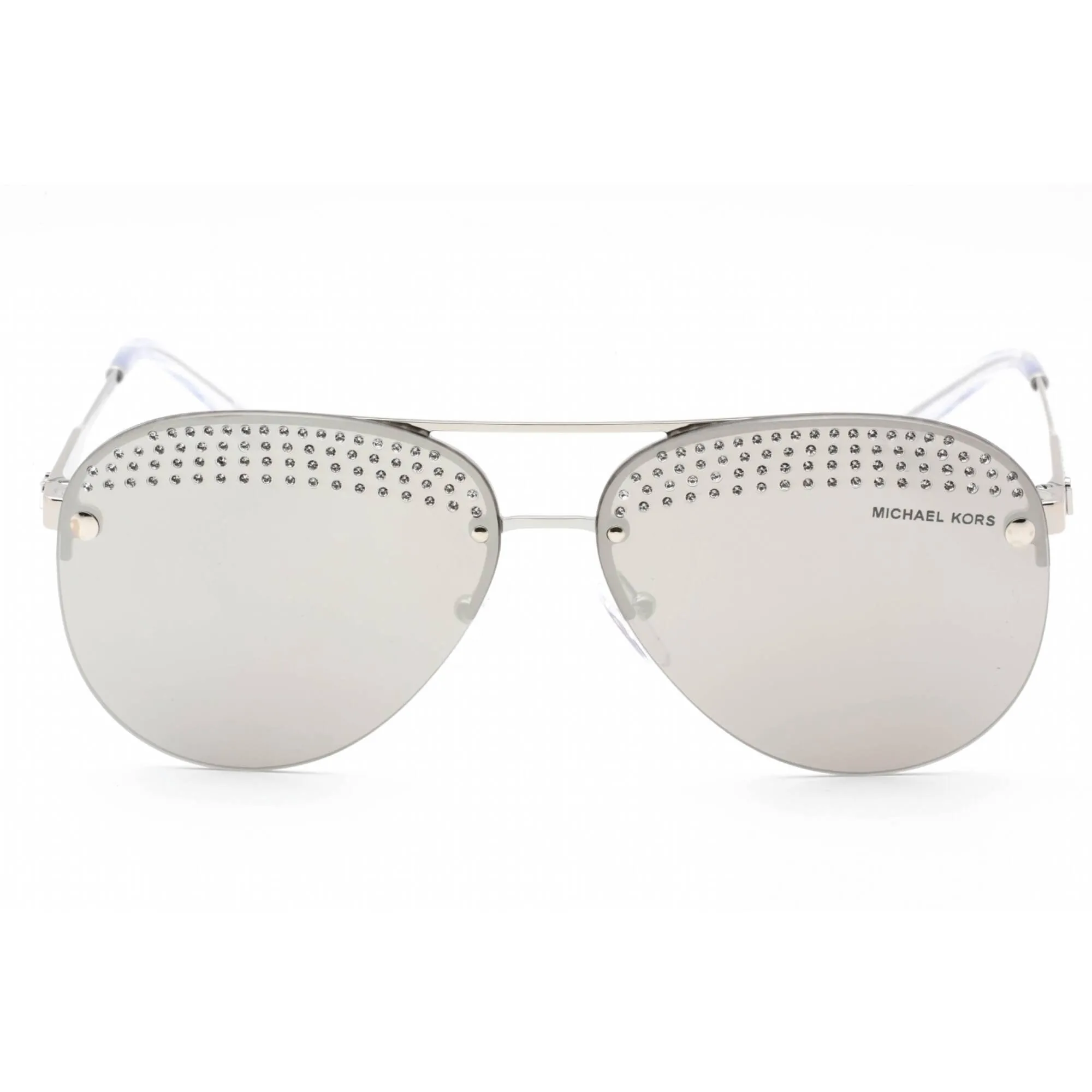 Michael Kors Women's Sunglasses - Shiny Silver Metal Rimless Frame | 0MK1135B 18896G