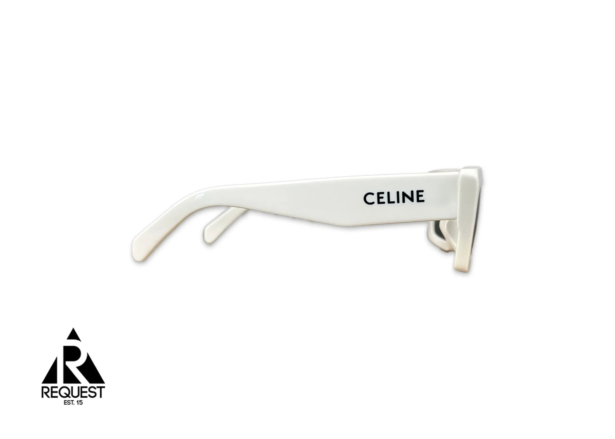 Monochrome Acetate Sunglasses White