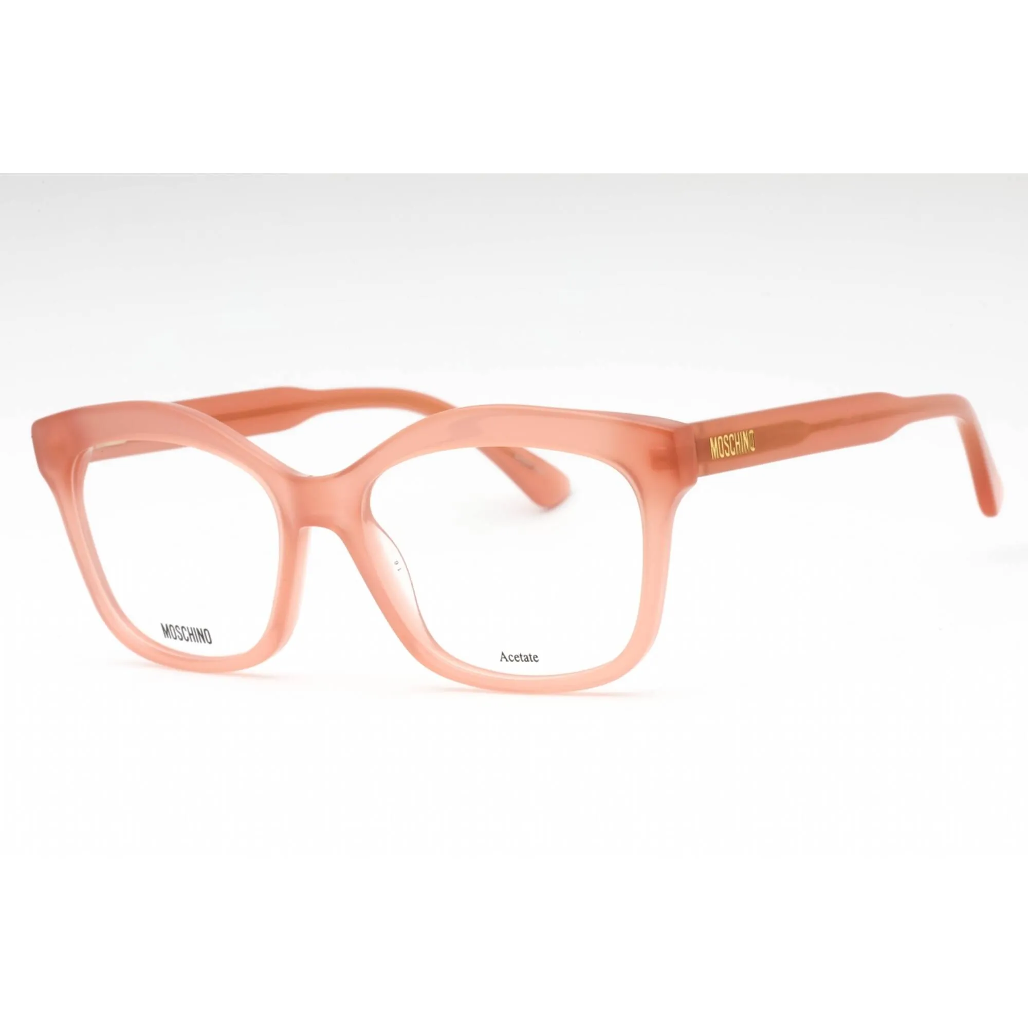 Moschino Women's Eyeglasses - Peach Acetate Cat Eye Shape Full Rim Frame | MOS606 733