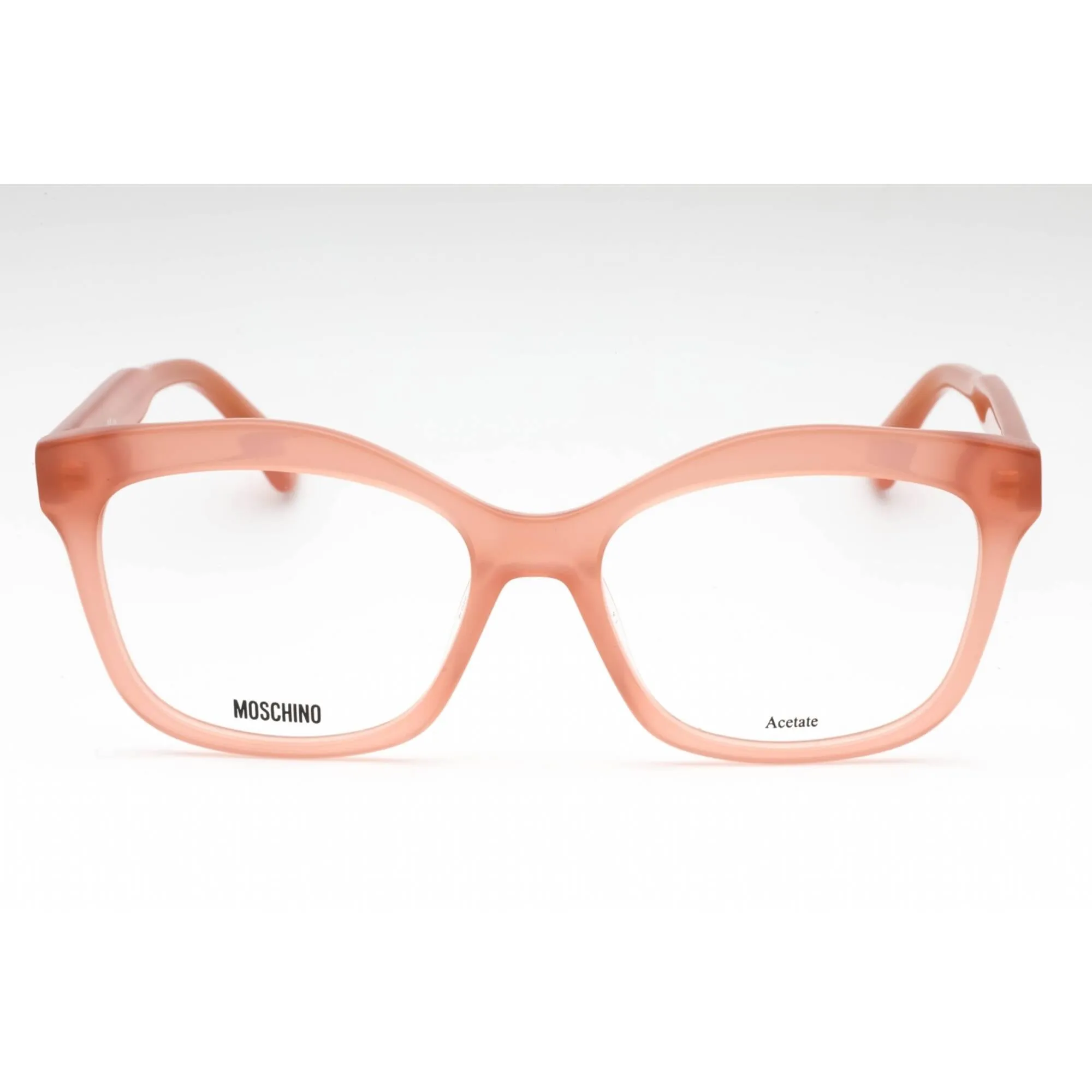 Moschino Women's Eyeglasses - Peach Acetate Cat Eye Shape Full Rim Frame | MOS606 733
