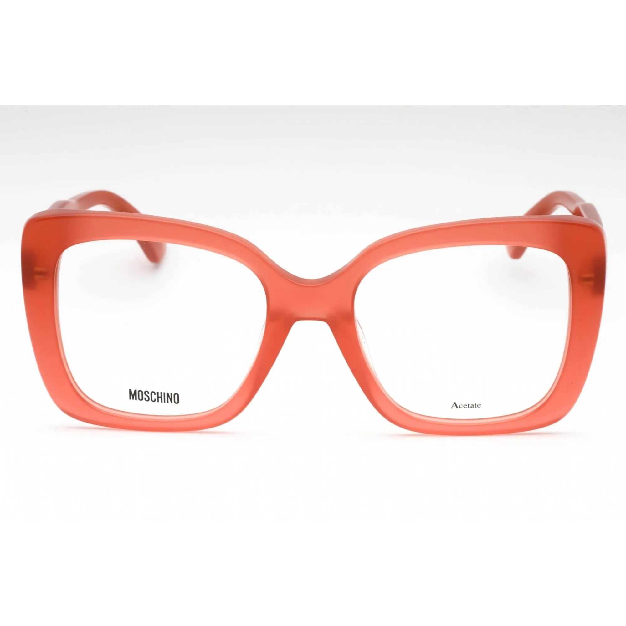 Moschino Women's Eyeglasses - Red Acetate Butterfly Shape Full Rim Frame | MOS614 C9A