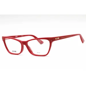 Moschino Women's Eyeglasses - Red Acetate Cat Eye Shape Full Rim Frame | MOS581 C9A