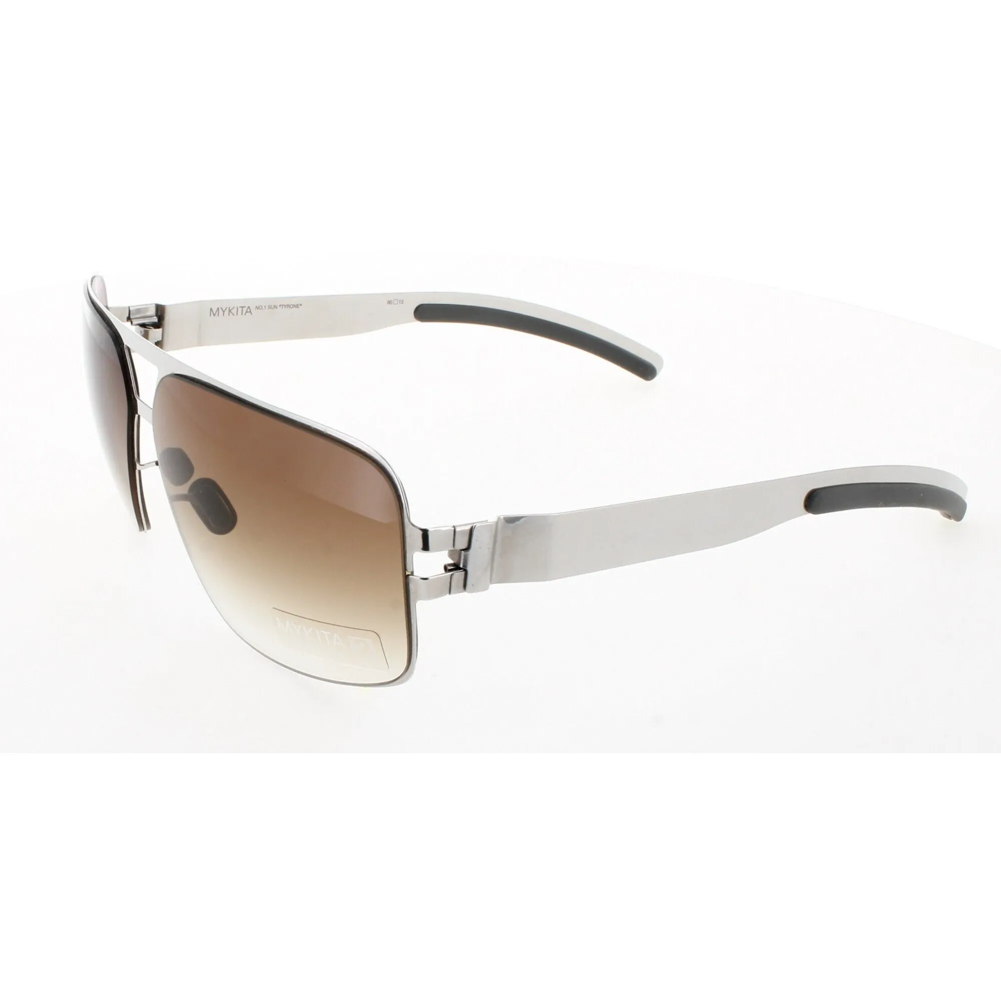 Mykita Unisex Sunglasses - Shiny Silver Metal Frame | NO1 SUN-TYRONE-SHINNY SILVER 051