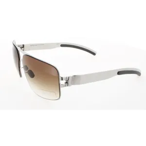 Mykita Unisex Sunglasses - Shiny Silver Metal Frame | NO1 SUN-TYRONE-SHINNY SILVER 051