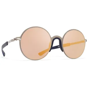 Mykita Women's Sunglasses - Shiny Graphite/Navy Blue Metal Frame | IVY MH4 MH4_PEG/F