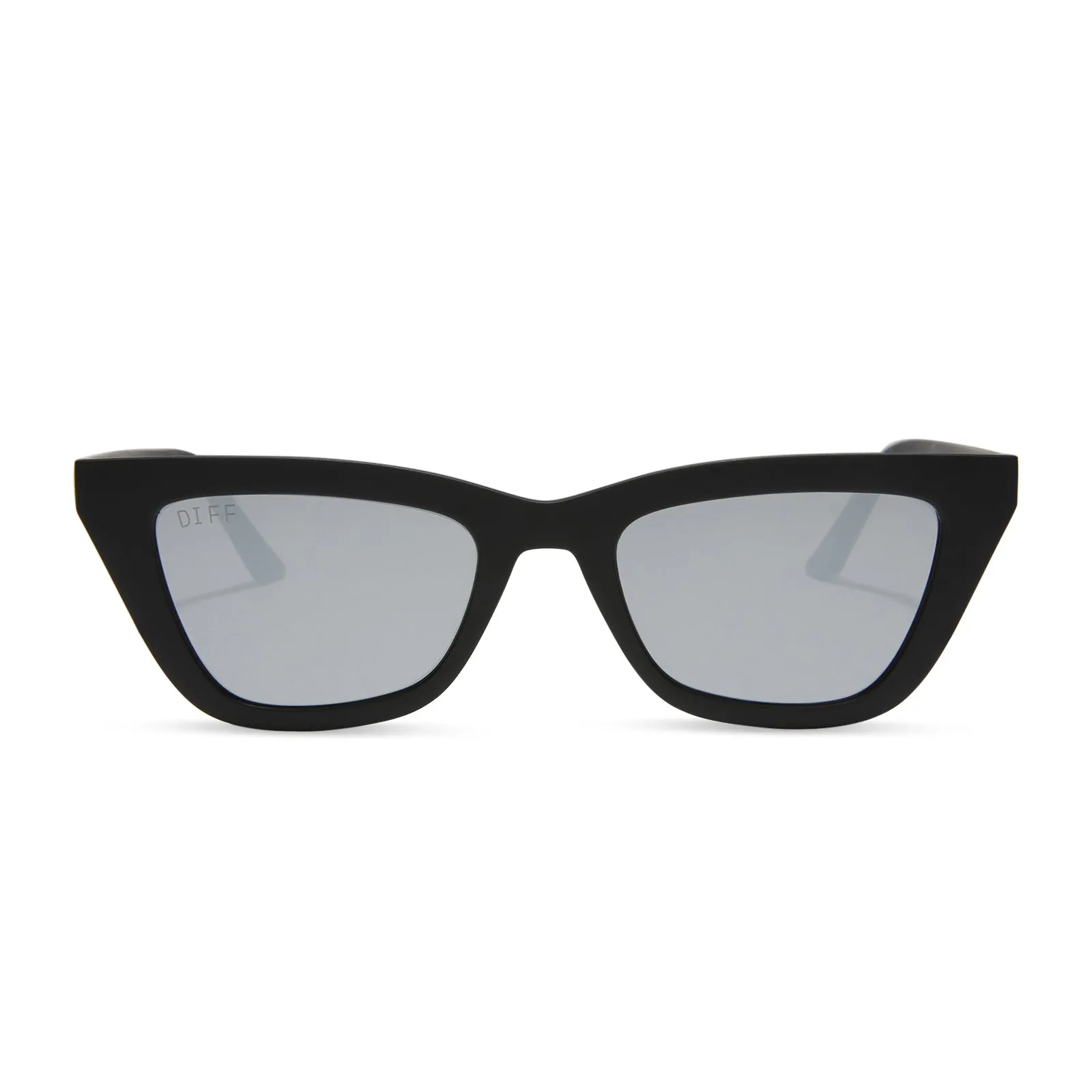 NOELLE - MATTE BLACK   GREY SUNGLASSES