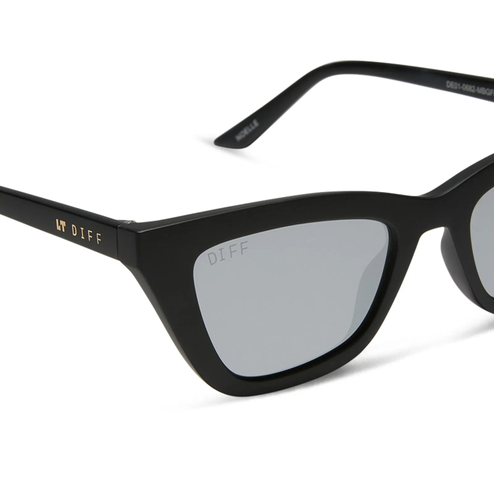 NOELLE - MATTE BLACK   GREY SUNGLASSES