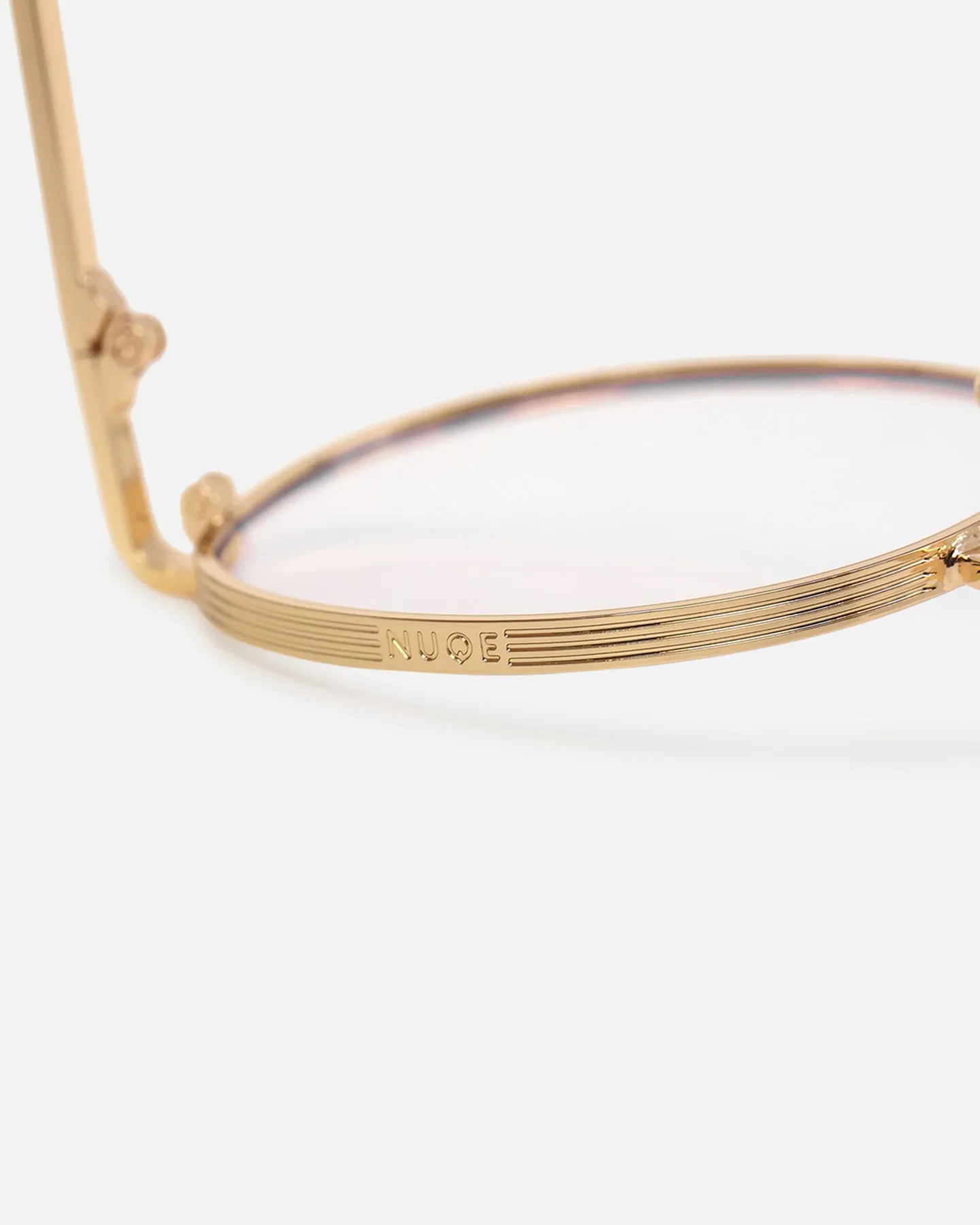 NUQE Liden Glasses Gold/Bluelight