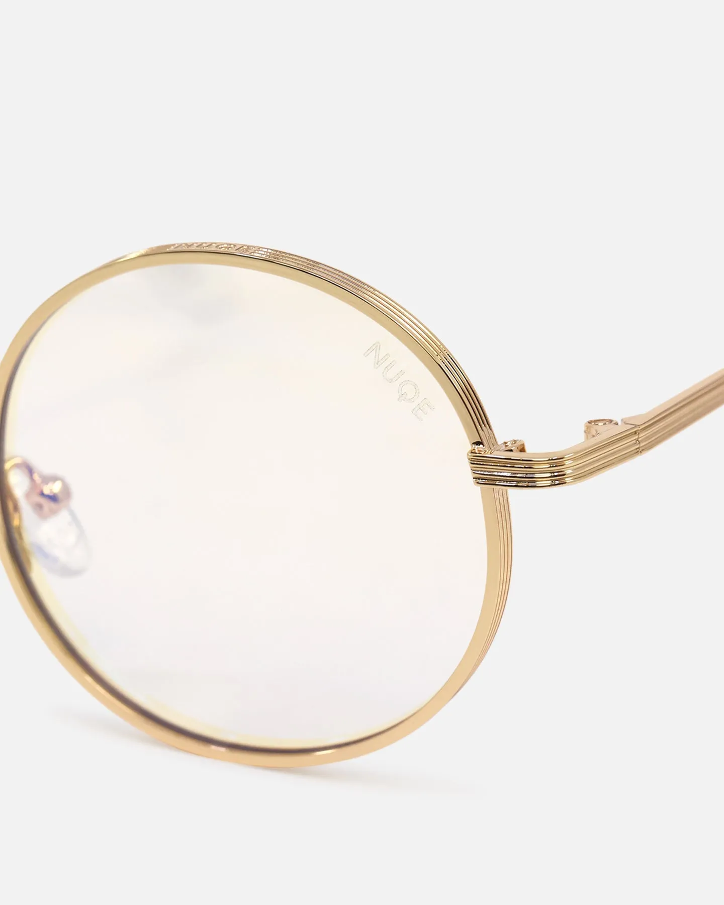 NUQE Liden Glasses Gold/Bluelight