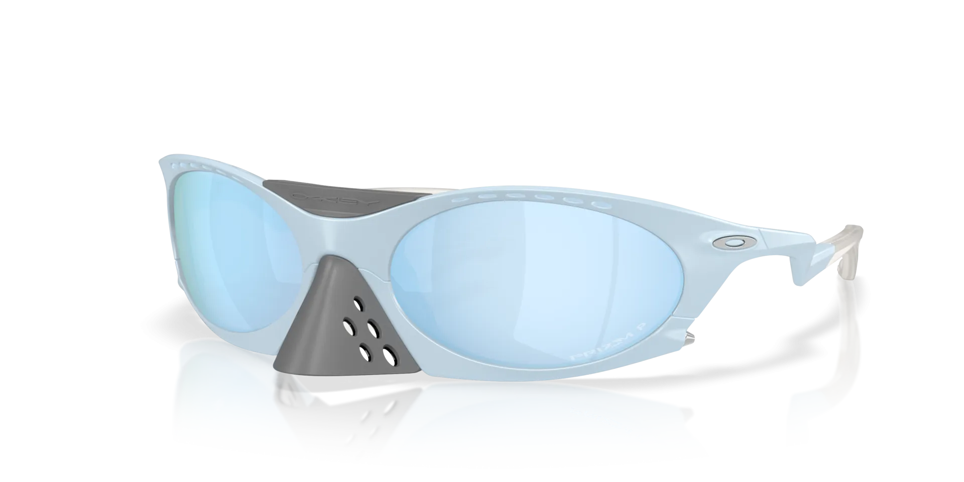 Oakley Plantaris Sunglasses in Matte Stonewash Frames / Prizm Deep Water Polar Lenses