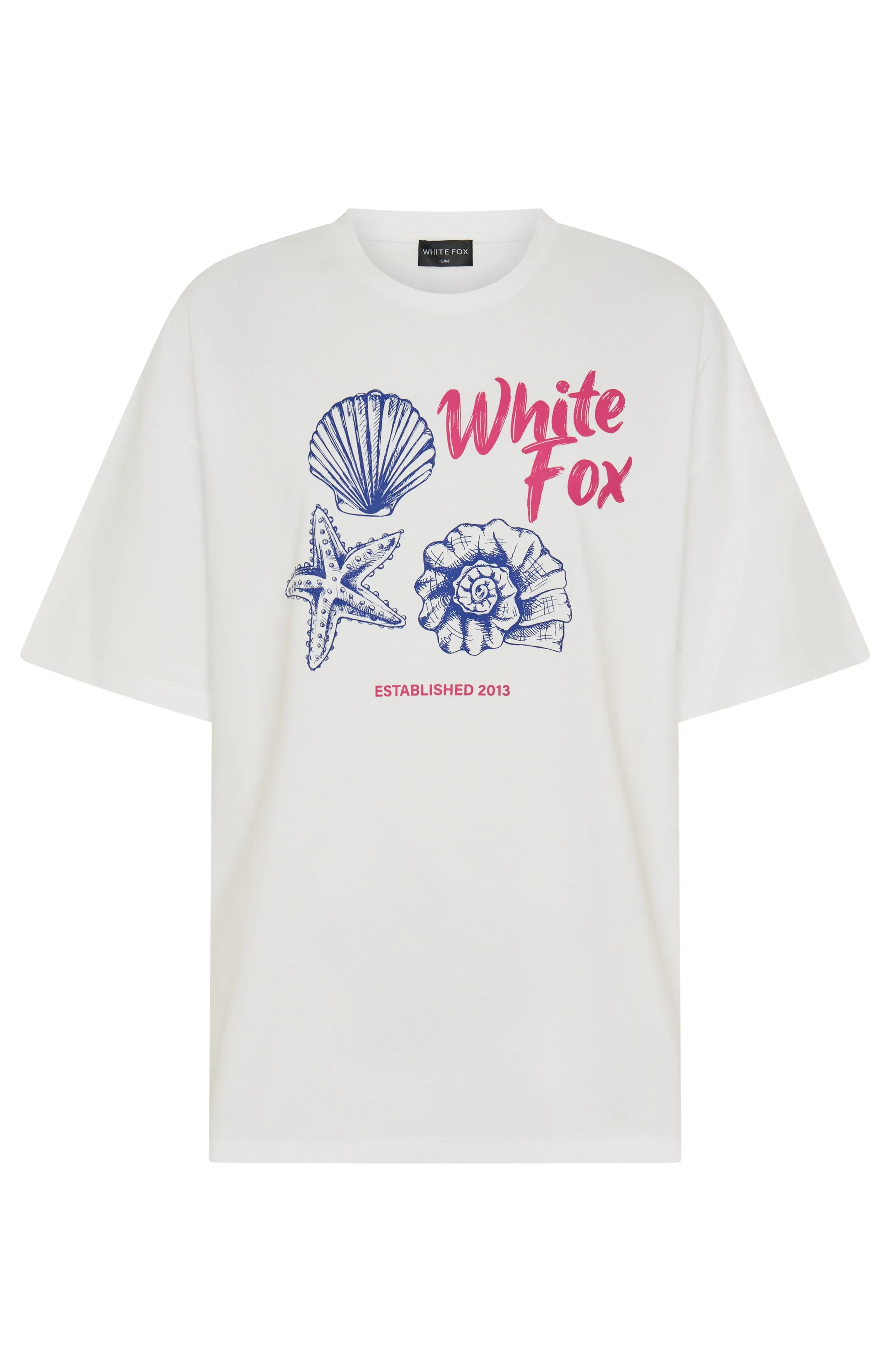 Pick Up Shells Oversized Tee White