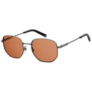 Polaroid Men's Sunglasses - Ruthenium Geometric Frame | POLAROID PLD 2081/S/X 06LB/HE