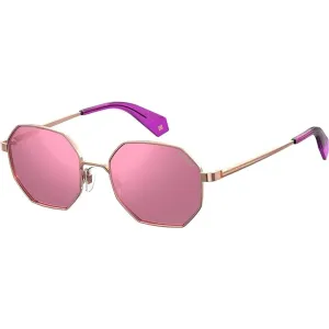 Polaroid Unisex Sunglasses - Gold Cherry Geometric Frame | POLAROID PLD 6067/S 0YEP/A2