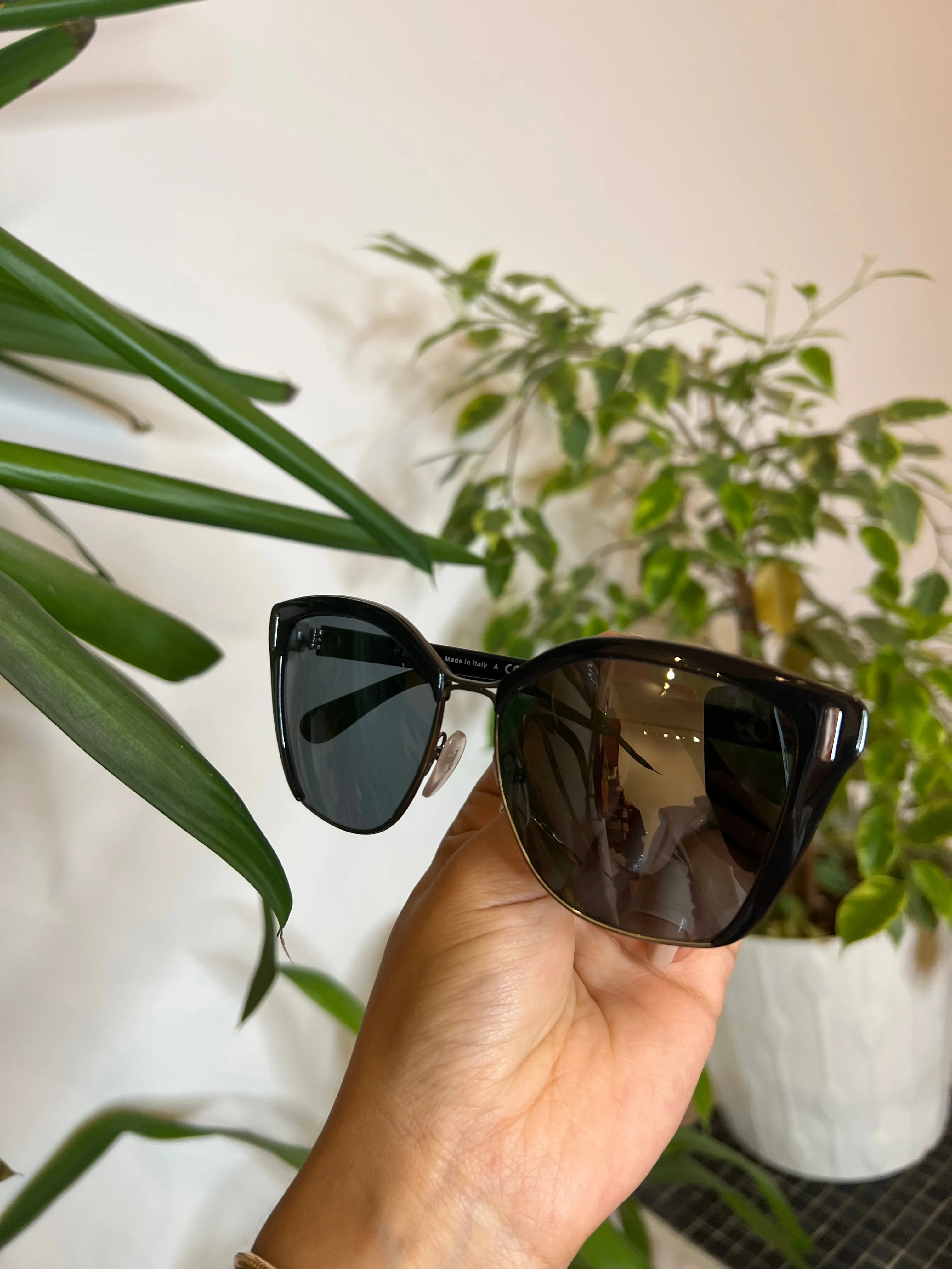 Prada Black Cateye Sunglasses