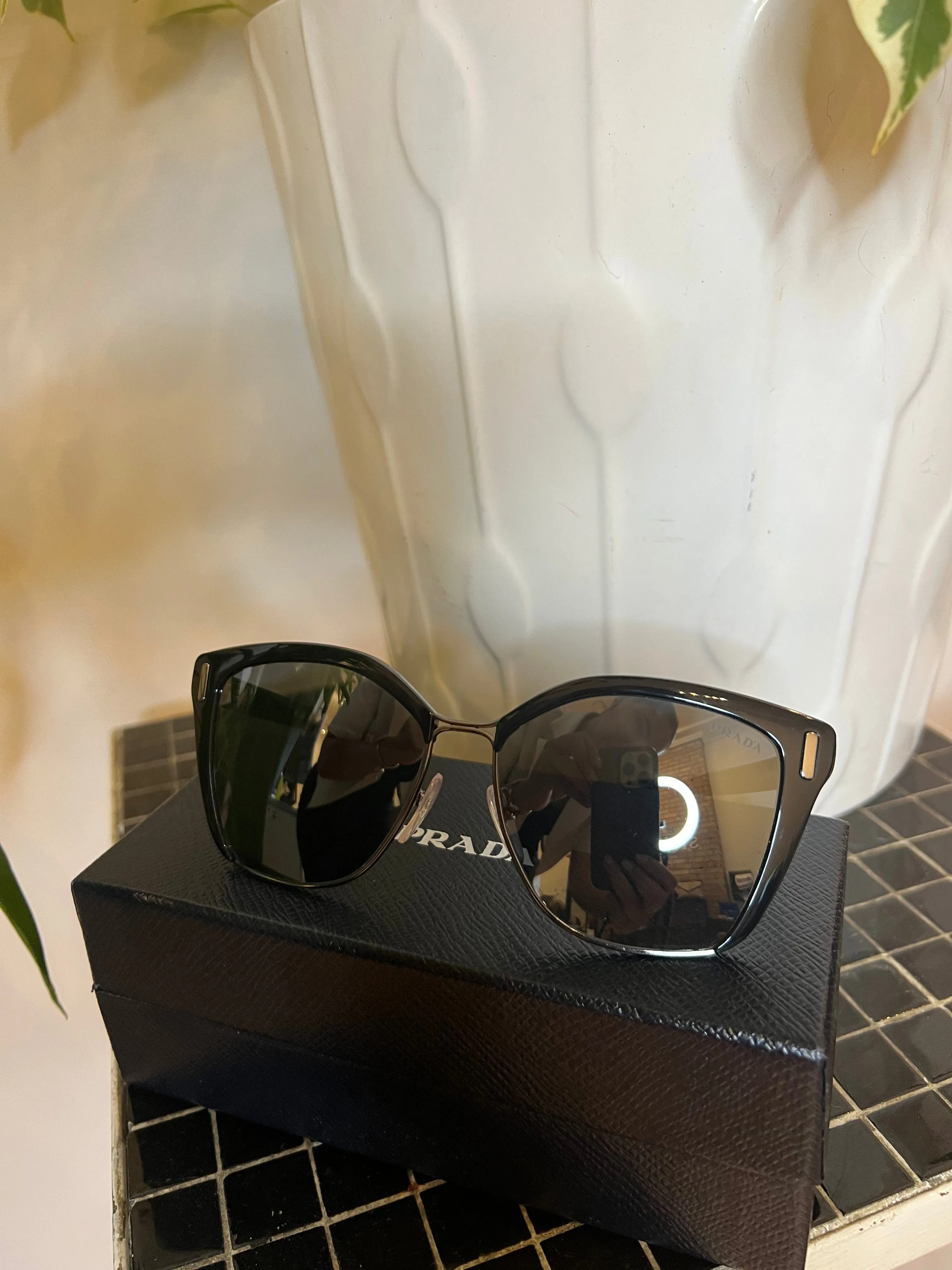 Prada Black Cateye Sunglasses