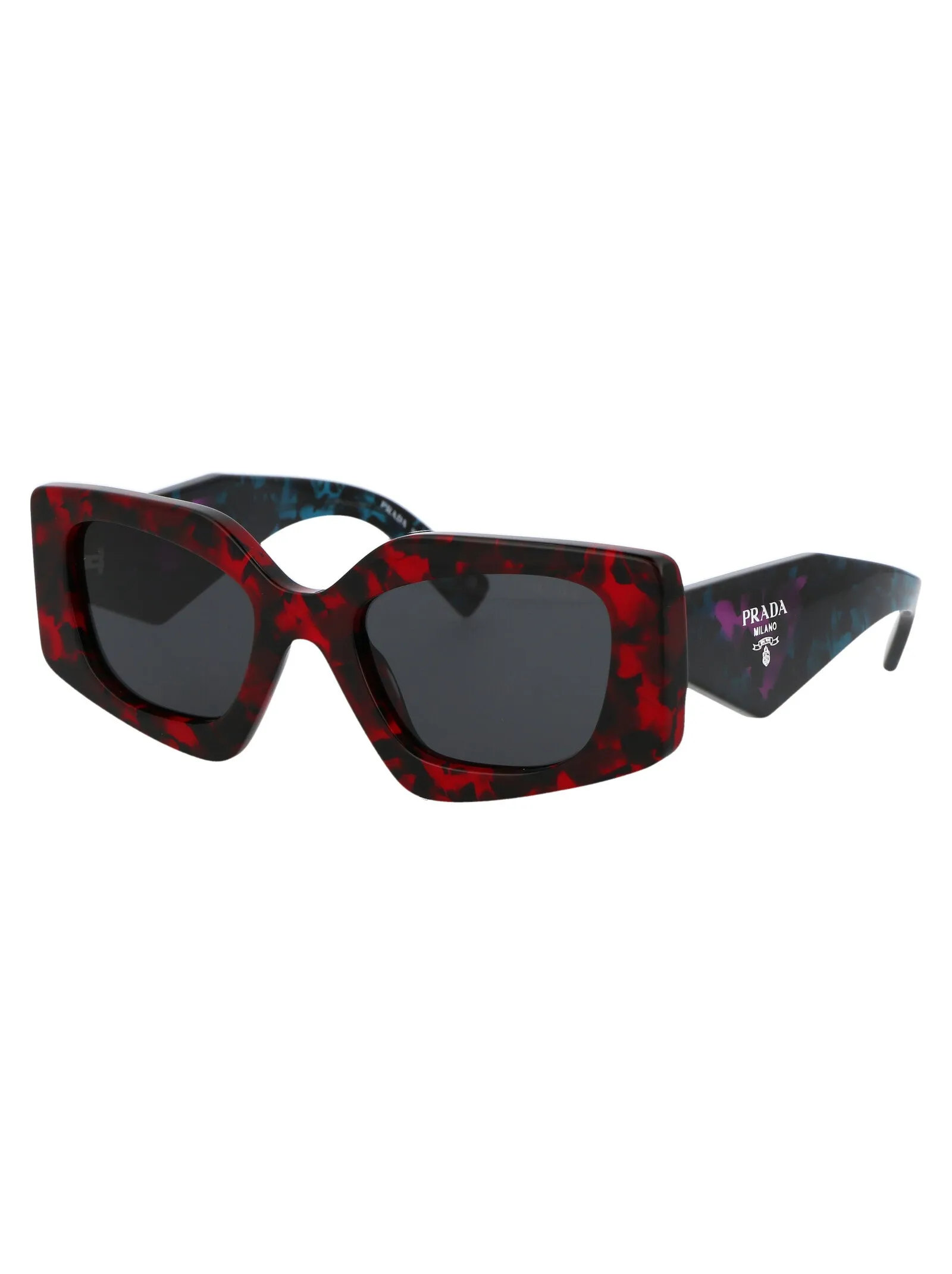 Prada Eyewear Symbole Geometric Frame Sunglasses
