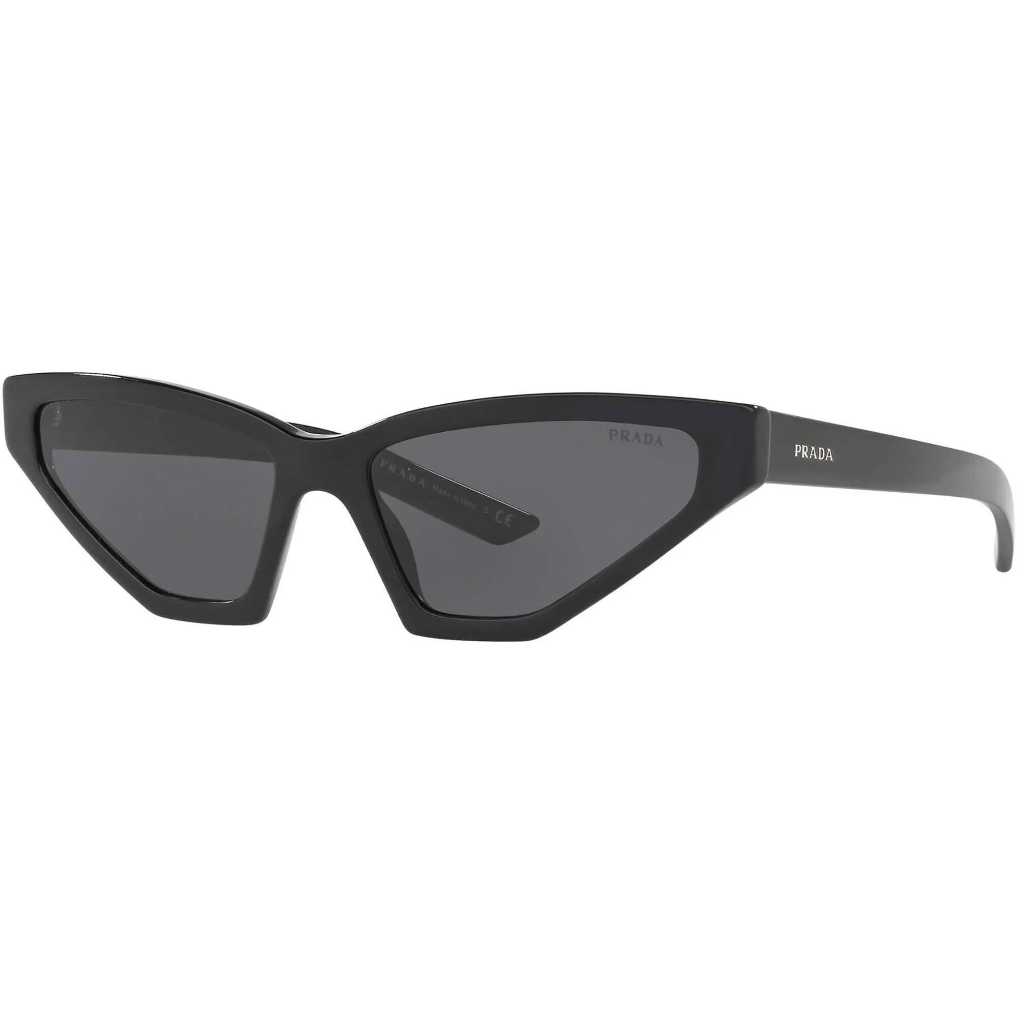 Prada Women's Sunglasses - Black Plastic Unique Frame | PRADA 0PR 12VS 1AB5S057
