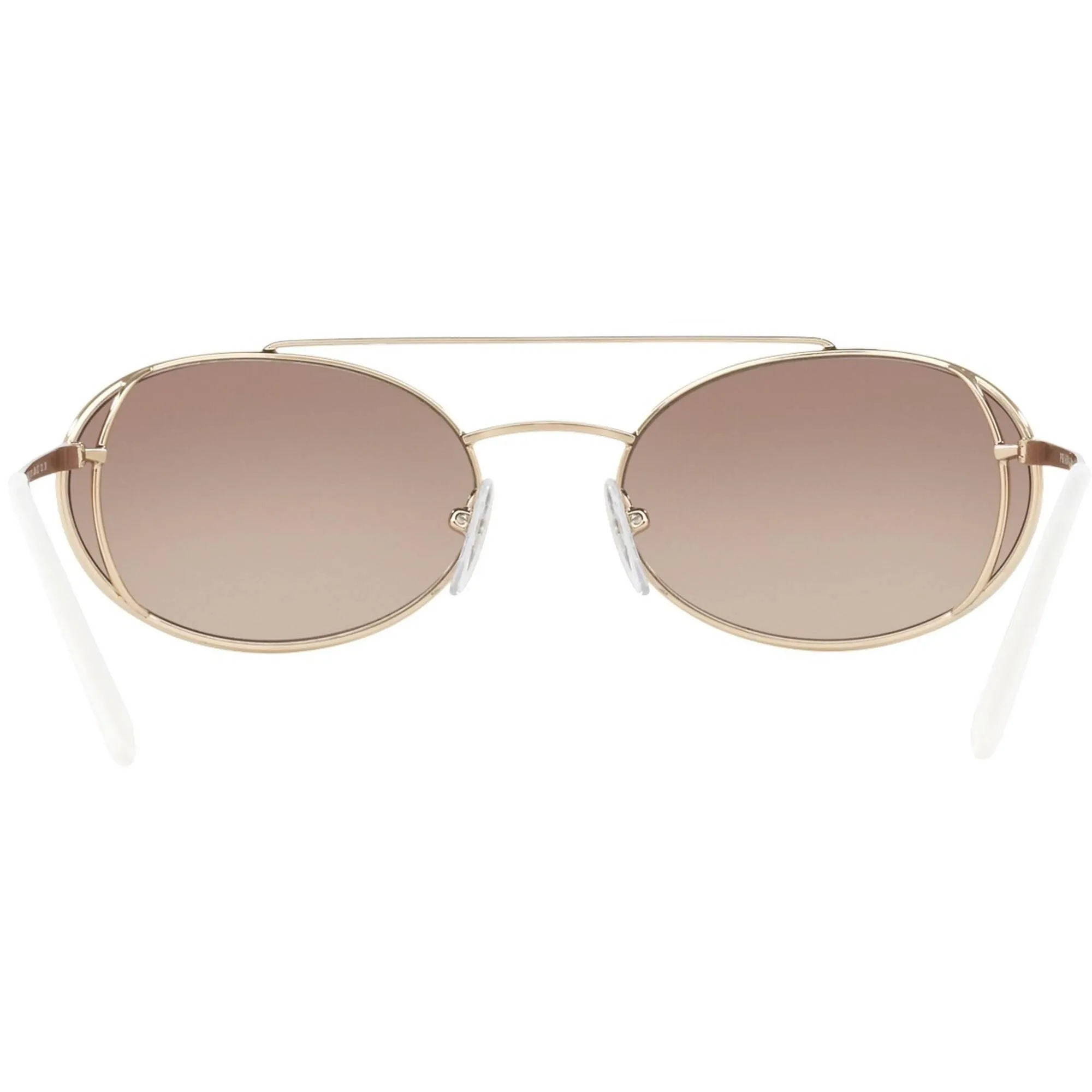 Prada Women's Sunglasses - Pale Gold Metal Frame Brown Lens | PRADA 0PR66VS ZVN3D061