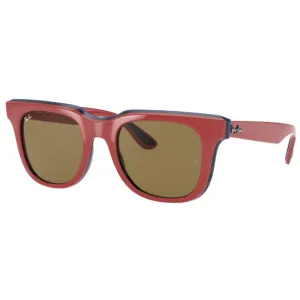 Ray Ban Unisex Sunglasses - Plastic Square Frame Dark Brown Lens | 0RB4368 652273