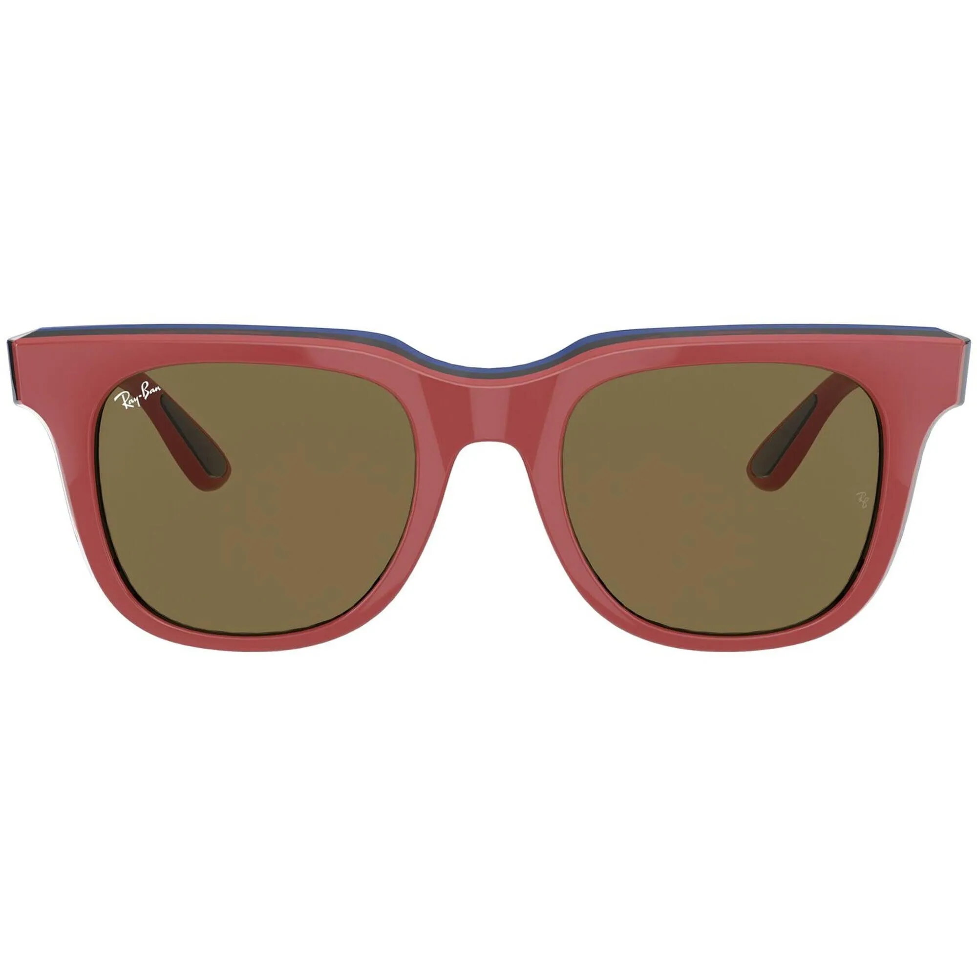 Ray Ban Unisex Sunglasses - Plastic Square Frame Dark Brown Lens | 0RB4368 652273