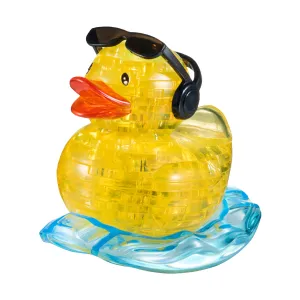 Rock'n Duck 3D Crystal Puzzle - Vibrant Yellow, 45 Pcs