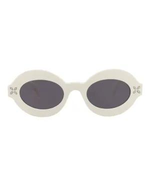 Round-Frame Acetate Sunglasses