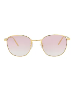 Round-Frame Acetate Sunglasses