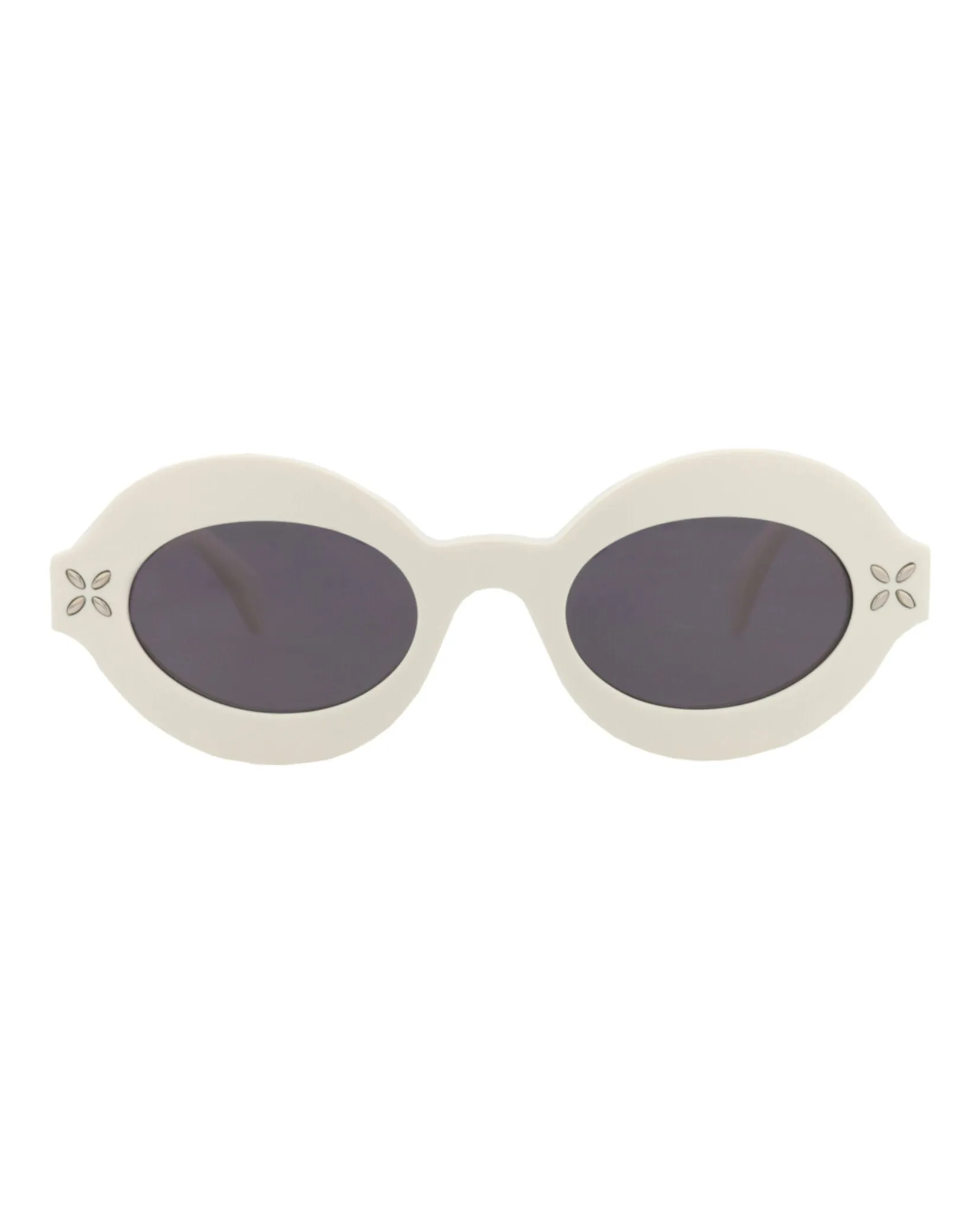 Round-Frame Acetate Sunglasses