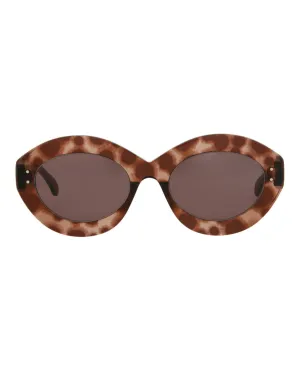 Round-Frame Acetate Sunglasses