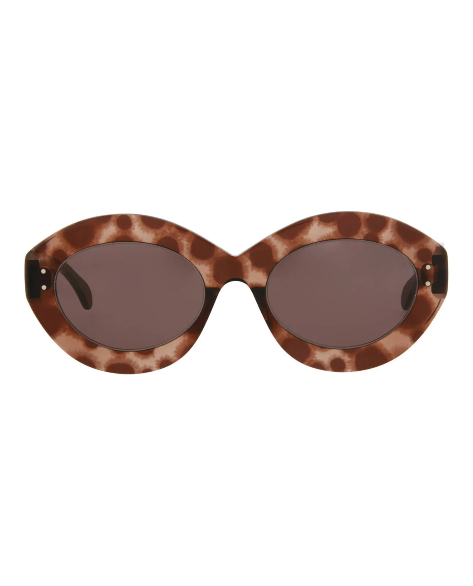 Round-Frame Acetate Sunglasses