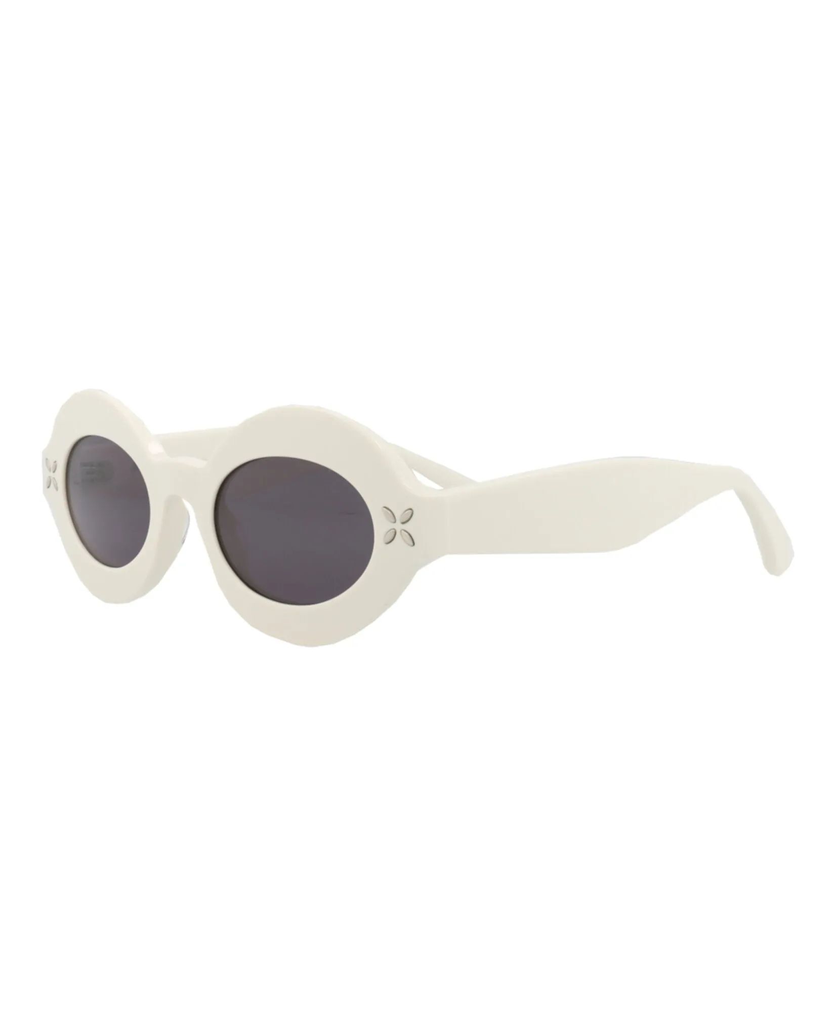 Round-Frame Acetate Sunglasses