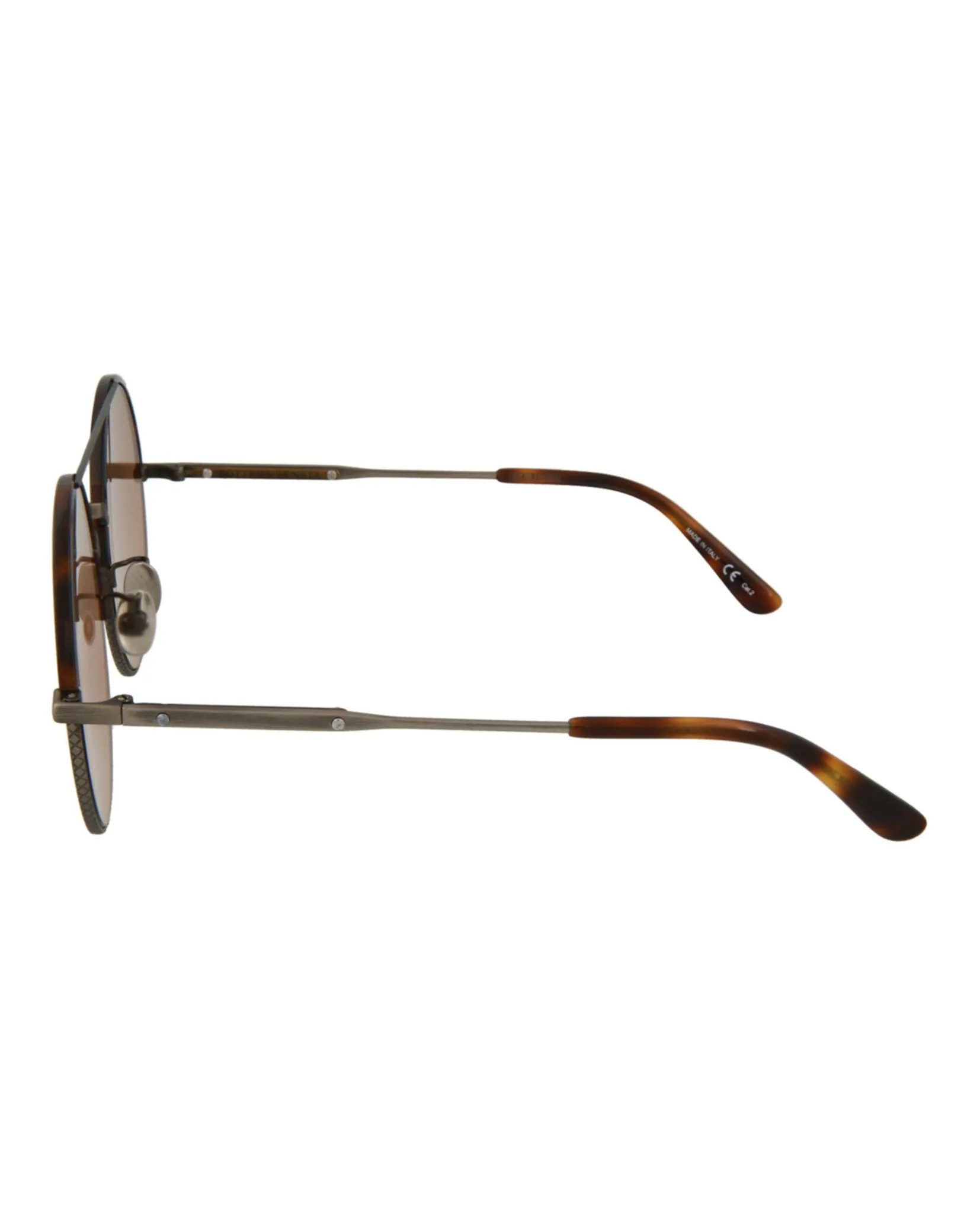Round-Frame Metal Sunglasses