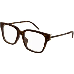 Saint Laurent Women's Eyeglasses - Havana Acetate/Metal Frame Demo Lens | SLM48OAF 003