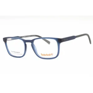 Timberland Men's Eyeglasses - Matte Blue Plastic Rectangular Full Rim | TB1624 091