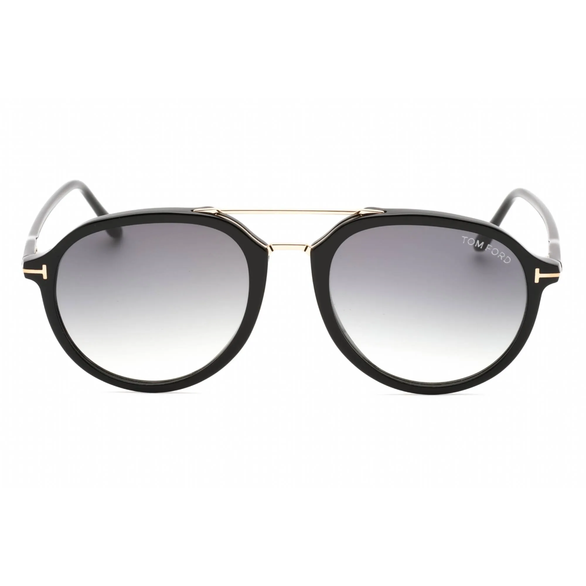 Tom Ford Men's Sunglasses - Shiny Black 53mm Frame Grey Gradient Lens | FT0674 01B