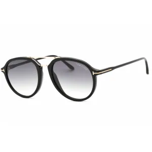 Tom Ford Men's Sunglasses - Shiny Black 53mm Frame Grey Gradient Lens | FT0674 01B