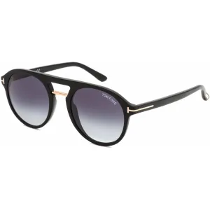 Tom Ford Men's Sunglasses - Shiny Black 54mm Frame Gradient Blue Lens | FT0675 01W