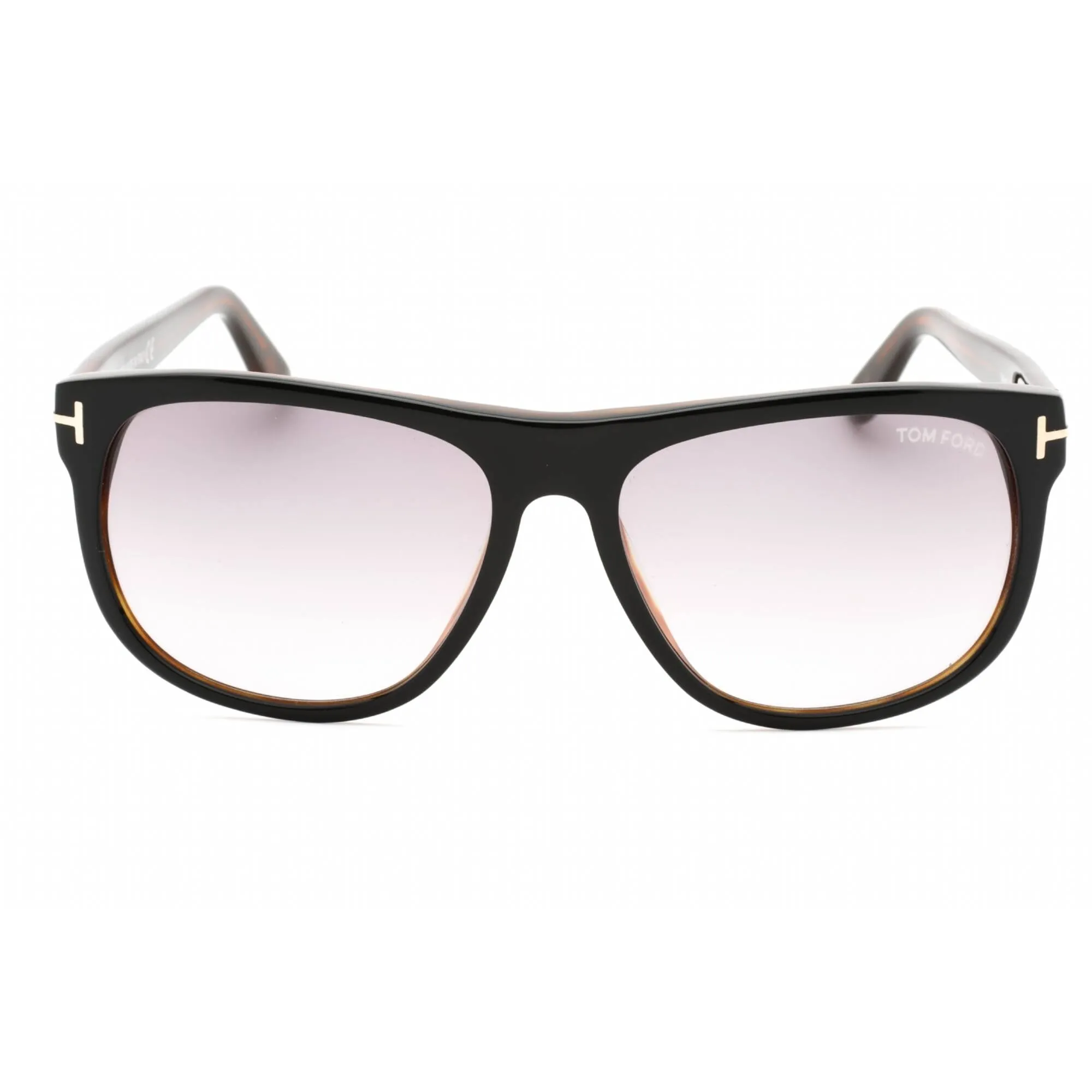 Tom Ford Men's Sunglasses - Shiny Black Acetate Rectangular Full Rim | FT0236 05B