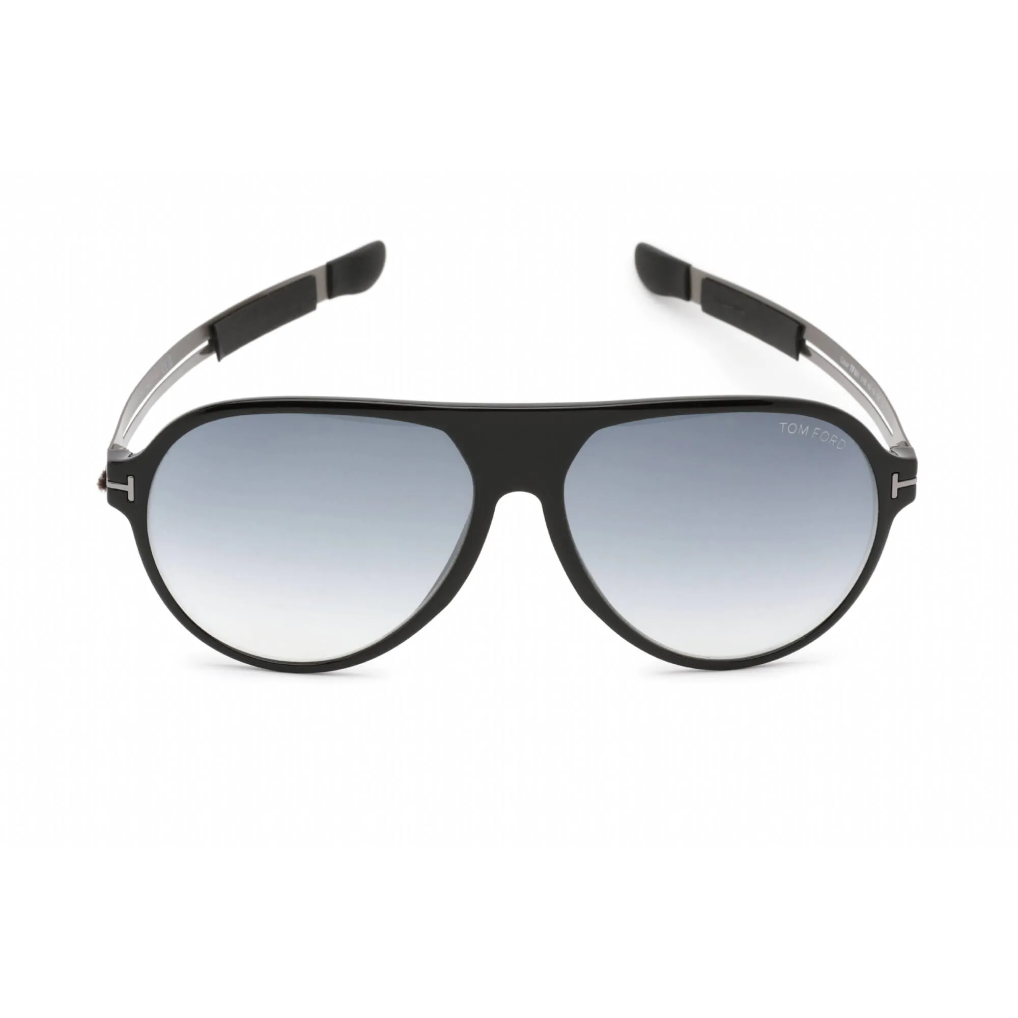 Tom Ford Men's Sunglasses - Shiny Black Plastic Pilot Full Rim Frame | FT0881 01B