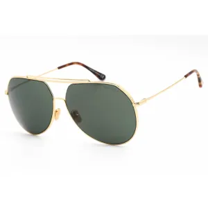 Tom Ford Men's Sunglasses - Shiny Deep Gold Metal Pilot Shape Frame | FT0926 30N