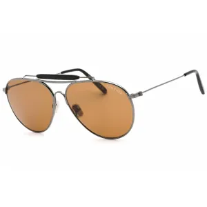 Tom Ford Men's Sunglasses - Shiny Gunmetal Metal Frame Brown Lens | FT0995 08E