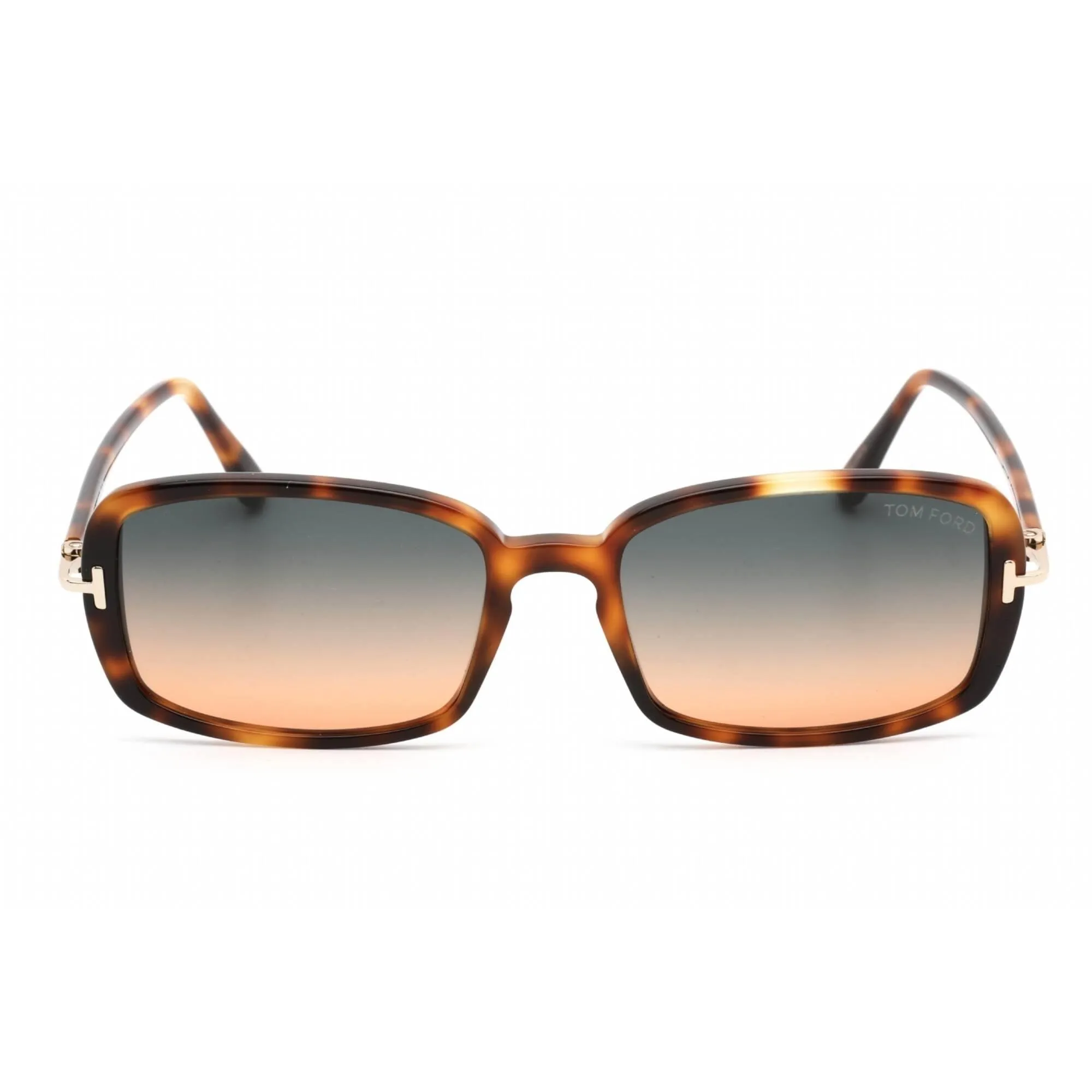 Tom Ford Women's Sunglasses - Blonde Havana Plastic Rectangular Frame | FT0923 53P