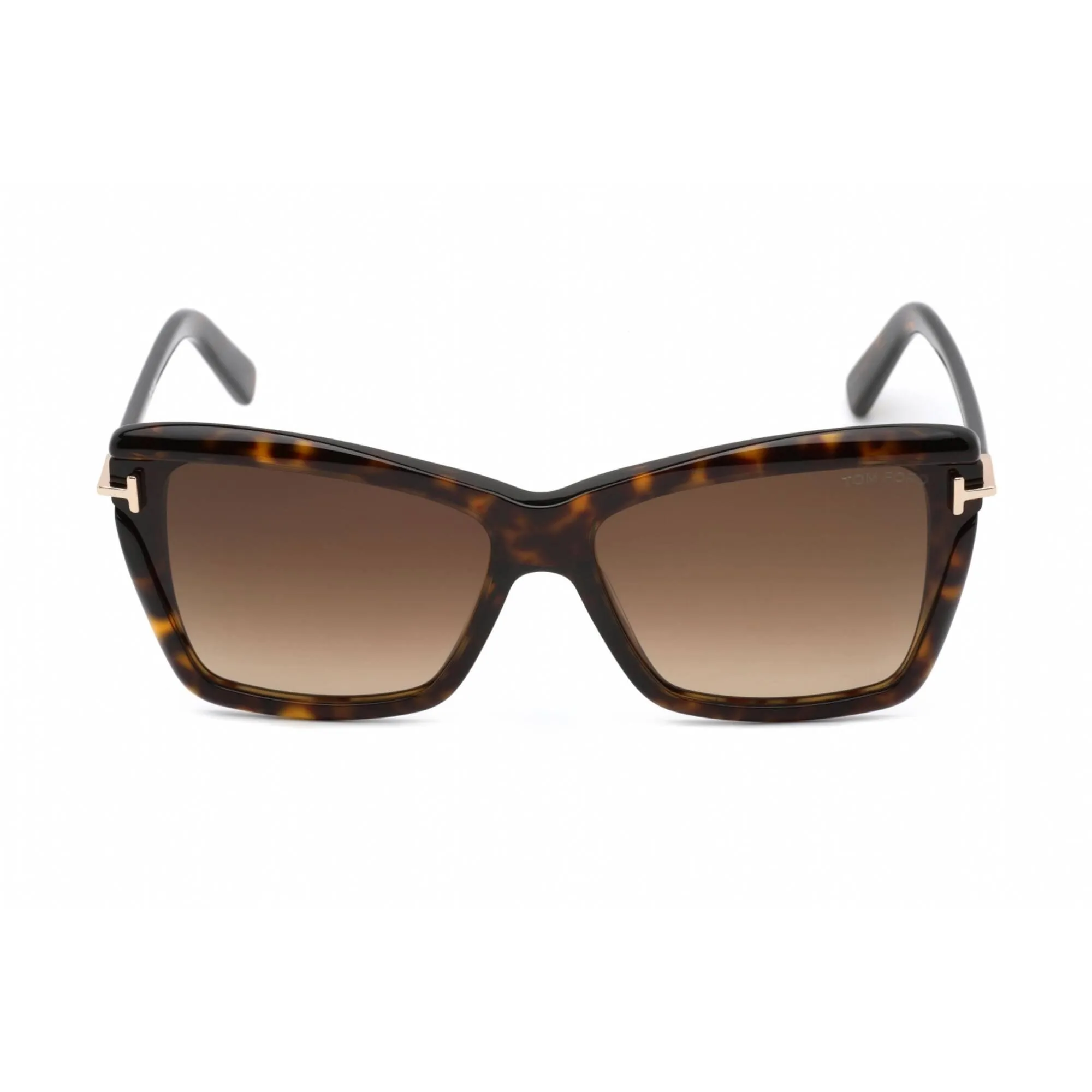 Tom Ford Women's Sunglasses - Dark Havana Plastic Cat Eye Shape Frame | FT0849 52F