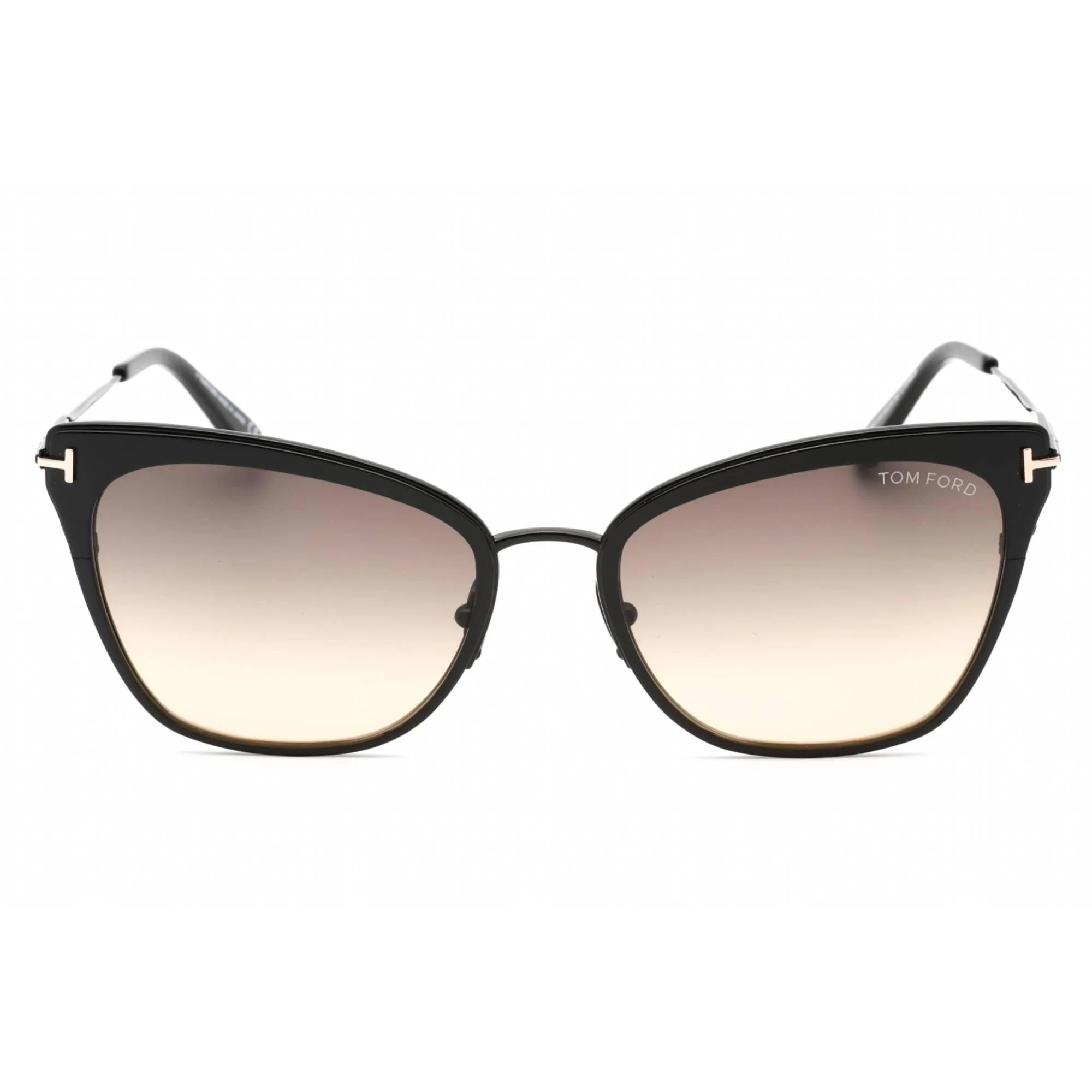 Tom Ford Women's Sunglasses - Shiny Black Frame Gradient Smoke Lens | FT0843 01B