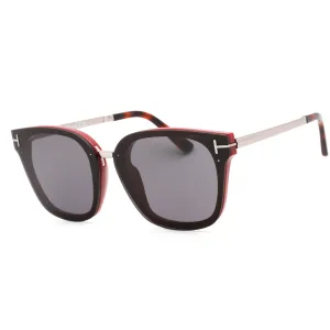 Tom Ford Women's Sunglasses - Shiny Bordeaux Cat Eye Shape Full Rim Frame | FT1014 71A